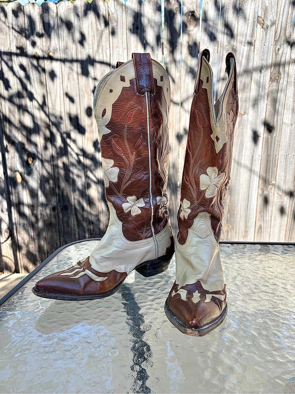Vintage 80’s Larry Mahan Women’s Cowboy Boots Sz 7.5